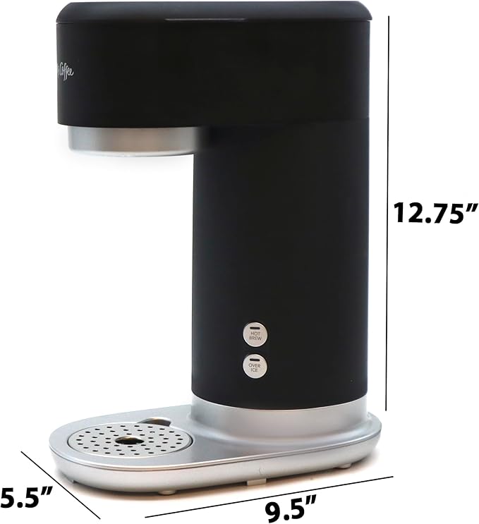 Mr. Coffee Iced Coffee Maker Single Serve Hot and Cold Coffee Maker with 22 ounce Reusable Tumbler Filter and Wholesalehome Cloth
