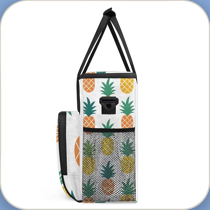Coffee Maker Carrying Bag Pineapple Single Cup Coffee Maker Travel Bag Compatible with Keurig K-Mini or K-Mini Plus Portable Storage Bag with Shoulder StrapAZ-212