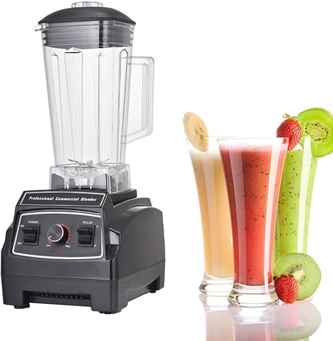 Smoothie Maker 1200W Powerful Blender with 2L BPAS s Large Container 5 Speeds Control 48000 RPM High-Speed 4 Blades Jug Blender MixerBlackBlack