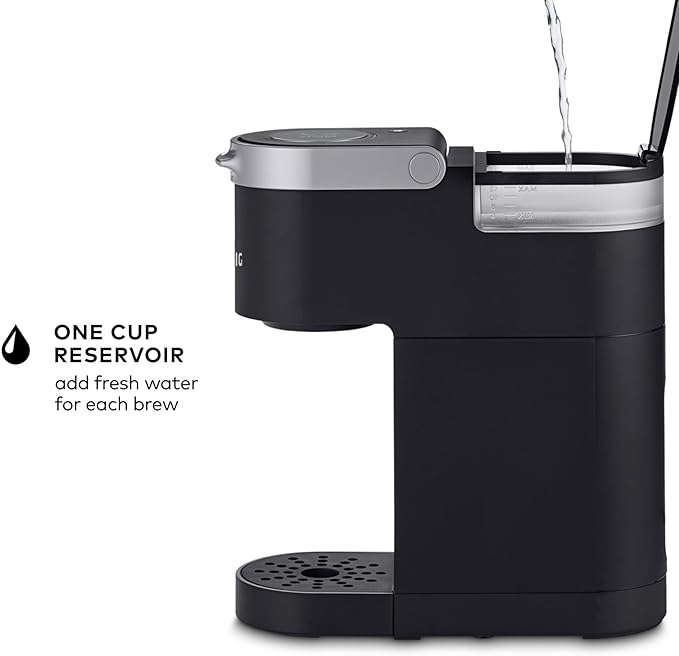 Keurig K-Mini Single Serve K-Cup Pod Coffee Maker 6 to 12oz Brew size with Cord Storage Perfect for Small Spaces Black