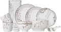 Dishes Dessert Plates Ceramic Dinner Plate Sets 13-Piece Kitchen Dinnerware Set Service for 2 Hand-Painted Cherry Blossom Premium Quality Porcelain Plates Set