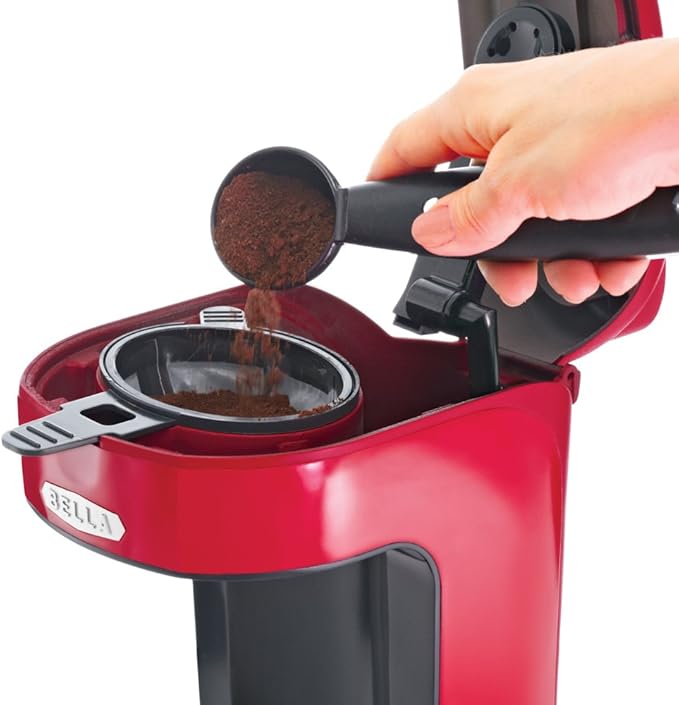 BELLA 13930 One Scoop One Cup Coffee Maker Black
