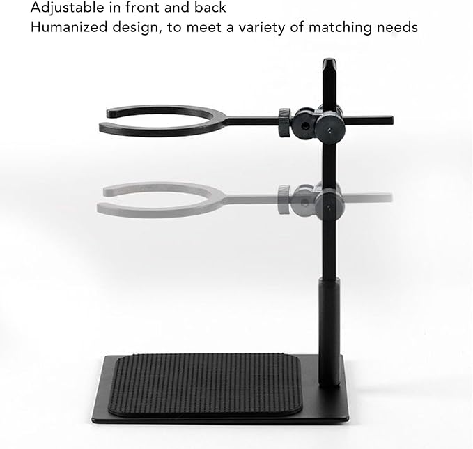 Pour Over Coffee Dripper Stand Set Double Layer Hand Brewing Station with Glass Coffee Pot and Ceramic Filter Cup Portable Coffee Maker for Home Office Travel Adjustable Height