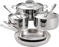 8 Piece Cookware Set Stainless Steel Pan Kit Cook Ware Set of Non Stick Kitchen Pots Utensils for Kitchen AppliancesA8Piece