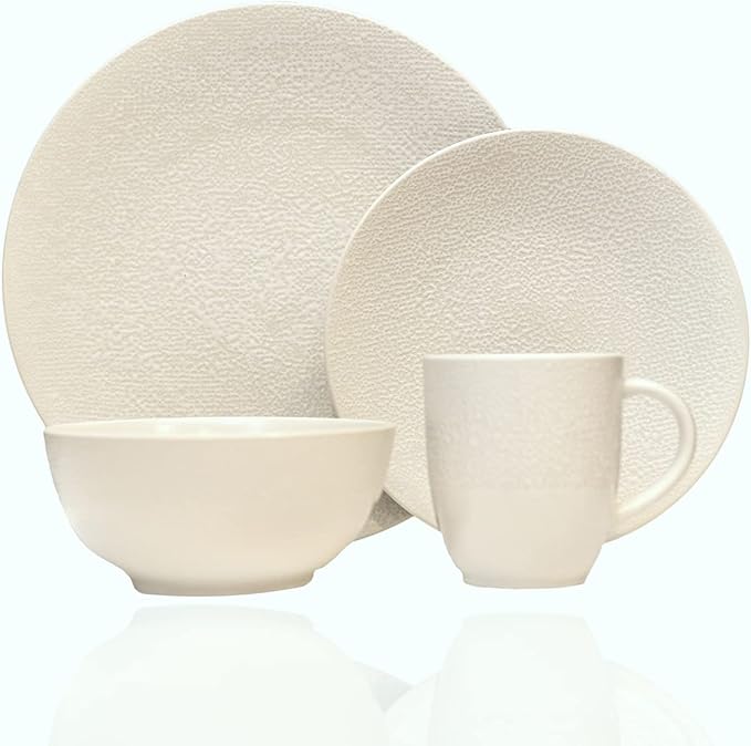Red Vanilla HN240-016 Matrix White Dinner Set - 16 Piece
