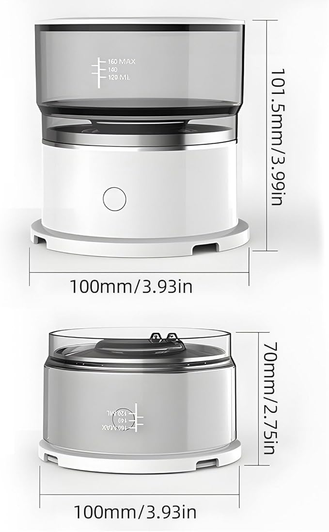 Coffee Maker with Stainless Steel Filter with Precise Temperature Control Heat Resistant Compact Lightweight Travel Coffee Dripper BrewerPortable Coffee Maker for Home Cafe Office White