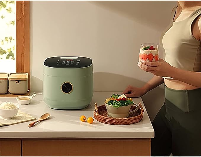 Rice Cooker&ampSteamer&ampYogurt Maker 3L Large Capacity Thickened Stainless Steel Non-Stick Liner for Family Dormitory 3 Persons Rice Cooker