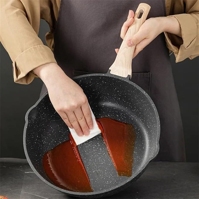8Pcs Pots and Pans Set Non Stick Kitchen Cookware Nonstick Granite Cooking Sets with Frying Pans Saute Pan Stock Pot Sauce PanBlack8 Pc