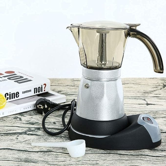 Coffe Maker Electric Coffee Machine Household Appliances Aluminum Mocha Coffee Pot Portable Coffee Kettle Premium Food-grade Aluminum Is Non-toxic And Rust-proo 20240311