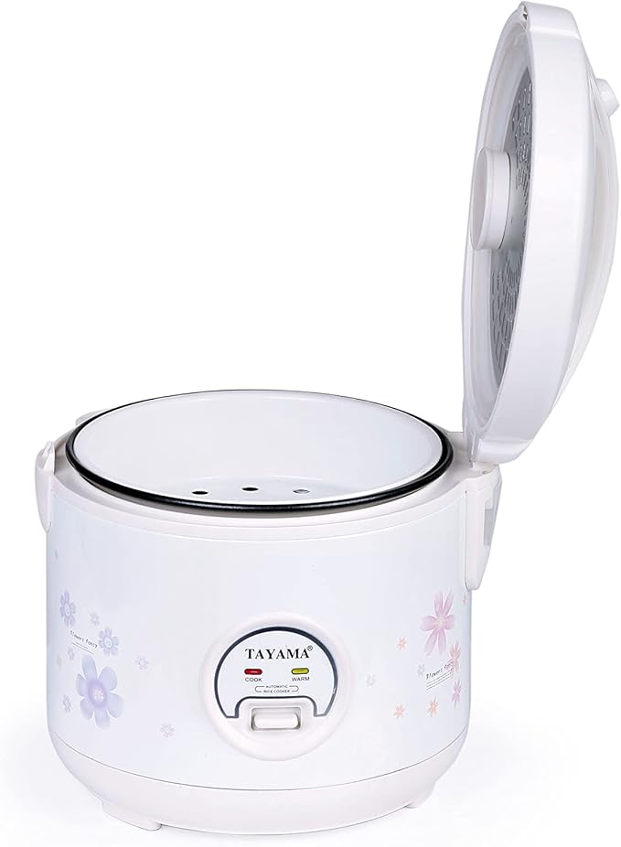 TAYAMA Automatic Rice Cooker &amp Food Steamer 5 Cup White (TRC-04RS)