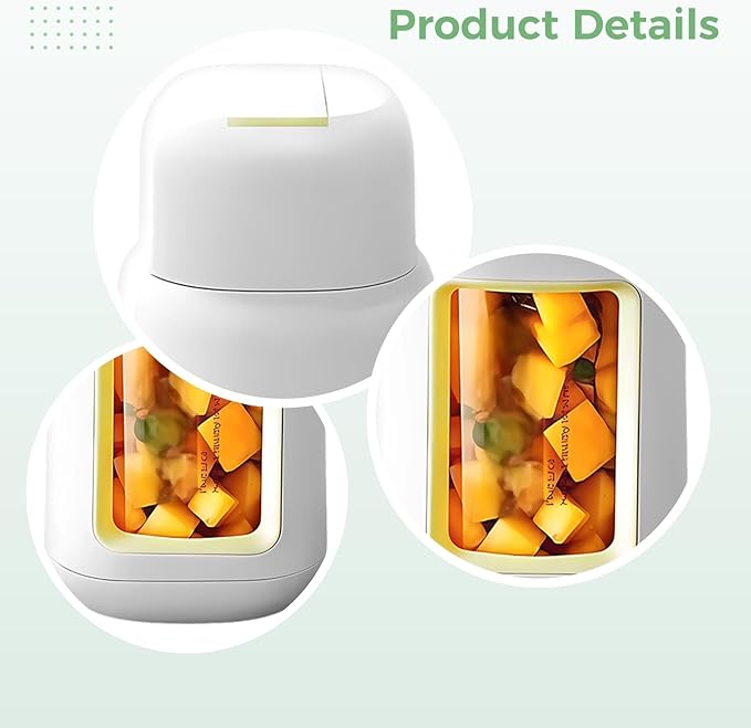 Generic Compact Automatic Blender Cup 33.8 Fl Oz / 1000 Ml Juice Glass Maker Multi-Feature Fruit Juicer With Usb Recharge Suitable For Home And