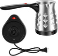 Turkish Coffee Maker with Folding Handle Stainless Steel 500ml Electric Turkish Coffee Machine Electric Turkish Coffee Pot 5 to 6 Cups Capacity Turkish Electric Coffee Maker Machine for Home Travel