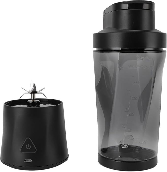 Asixxsix Personal Blender 700ml 20000rpm USB Rechargeable 6000mAh Portable Blender Cordless Smoothie with Magnetic Security Switch for Shakes and Smoothies