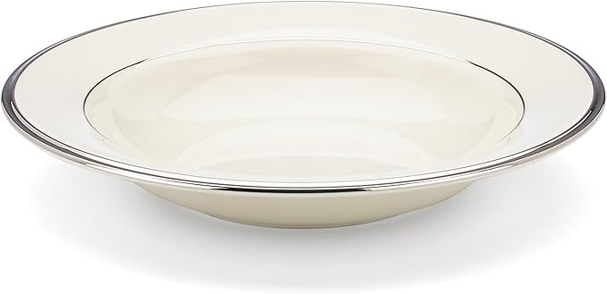 Lenox Solitaire Rimmed Bowl Pasta/Soup White