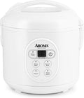 Aroma Housewares 8-Cup (Cooked) (4-Cup UNCOOKED) Digital Rice Cooker and Food Steamer (ARC-914D)White