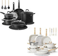 24pcs set cream white+18pcs set black