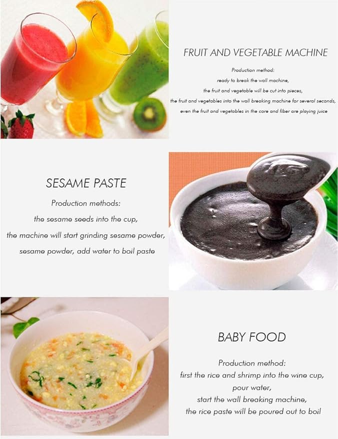 Multifunctional Blender Professional Commercial &amp Home Blender Variable Speed Control 1.8L Container for Smoothies/Soups/Frozen Desserts/Sauce