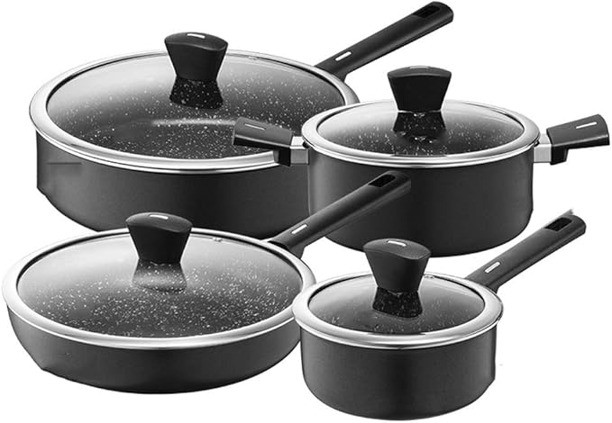 Kitchenware 4 Piece Pot Set Household Non Stick Pot Induction Cooker Wok Suit Kitchen Pots and Pans Cookware Set Warm as Ever