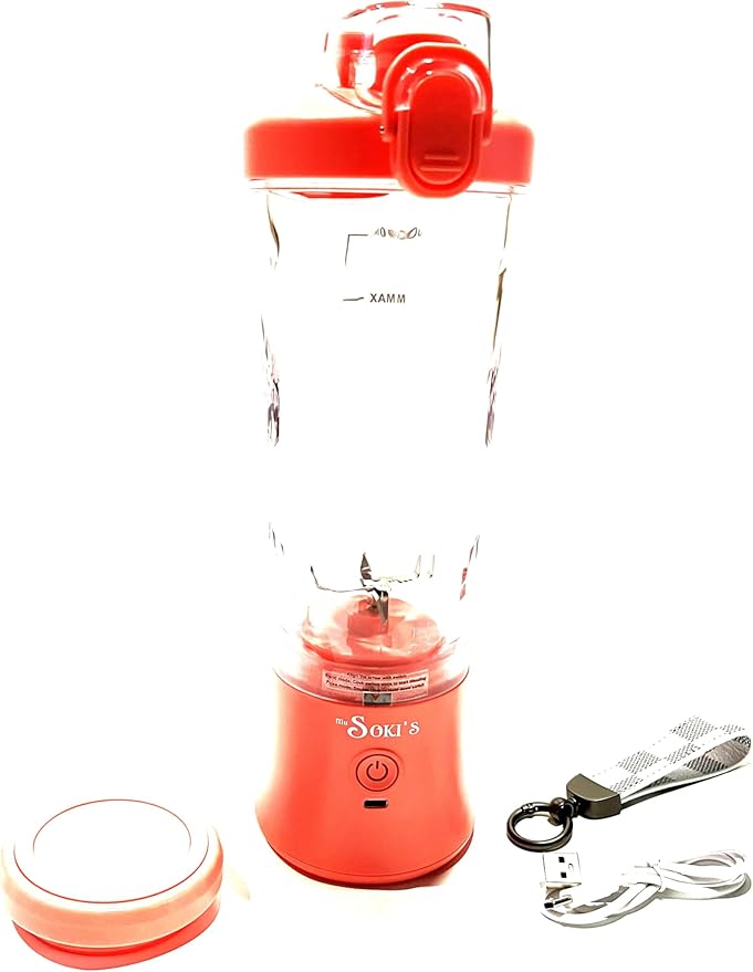 MuSOKI'S Stylish Portable Blender 600ML (Pink)