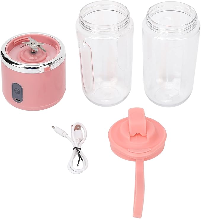 Travel-Friendly Mini Blender Portable Personal Juicer Cup with 6 Blades for Outdoor Gym Office