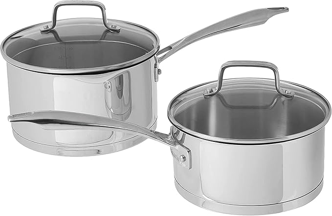 Cuisinart 11-Piece Cookware Set Professional Stainless Steel 89-11Silver