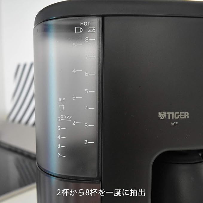 TIGER microcomputer coffee maker cafe black eight glasses for ACE-S080KQ