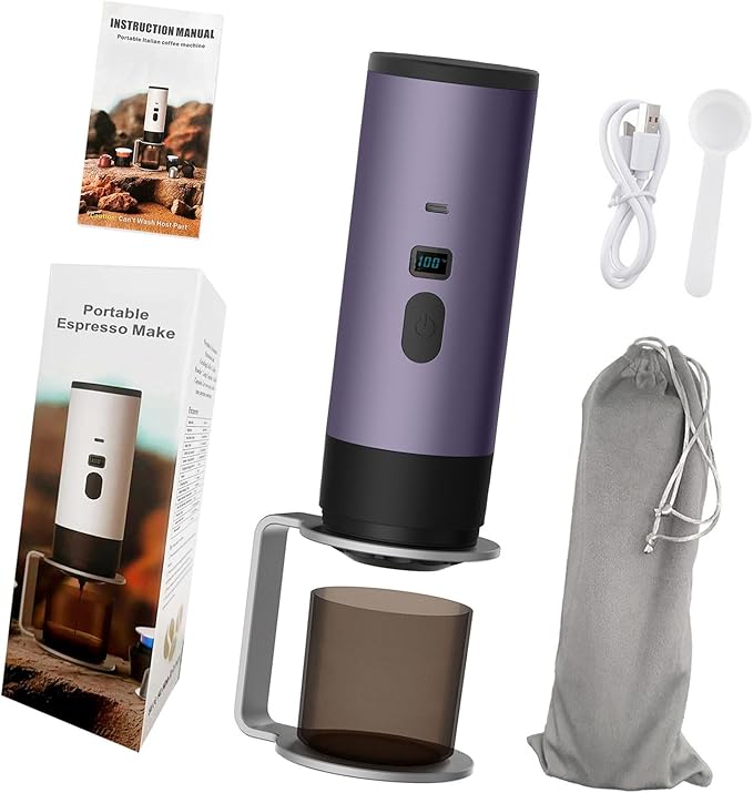 Single Button Operations Capsuled Coffee Maker Detachable Parts Fast Systems Portable Design For Car Camping