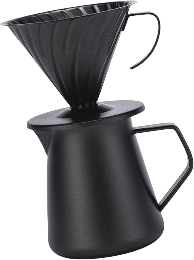 Hand Drip Coffee Maker 600ML 304Stainless Steel Coffee Server Professional Pouring Over Coffee Cup For Office Or Travel