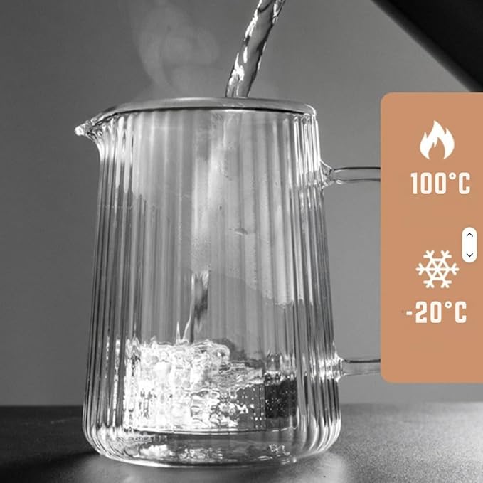 Small Glass French Press Coffee Maker 22oz (4 Cups) – Double-Wall Borosilicate Ribbed Coffee Press with Stainless Steel Filter Manual Coffee Brewer &amp Tea Press – 10-Piece Cooking Set