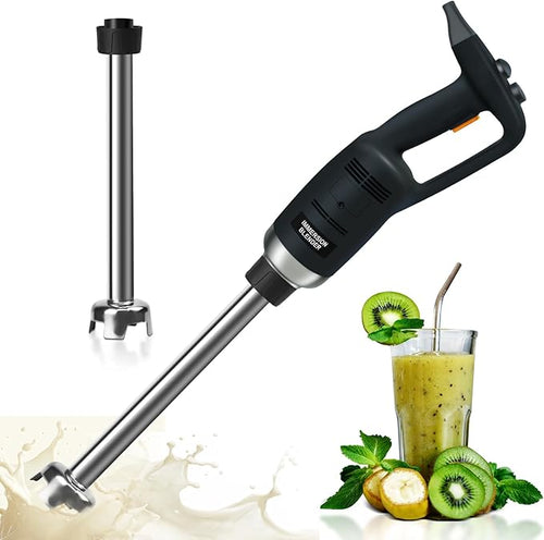 12 Inch Electric Immersion Blender Handheld Blenders 500 Watt Commercial/Home Kitchen Mixer Detachable Shaft 4000rpm To 16000rpm for Shakes Soups Smoothies Puree