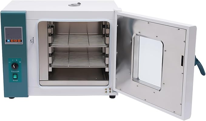 45L/12gal Lab Convection Oven 1500W Digital Forced Air Convection Drying Oven with Dual-Layer Tempered Glass Window Constant Temperature Blast Vacuum Drying Oven 101-0AB
