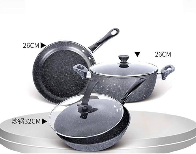 Cookware Set Frying pan Soup Pot stew Wok Non-Stick Saucepan Cooking Kitchen Casserole hotpot Steamer boilers