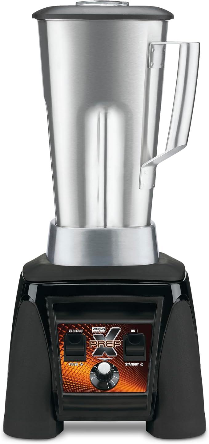 Waring Commercial MX1200XTS 3.5 HP Blender with Variable Speed Dial Speed Controls and a 64 oz. Stainless Steel Container 120V 5-15 Phase Plug