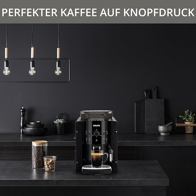 KRUPS Automatic Coffee Machine 1.8 l 15 bar CappuccinoPlus nozzle) black by Krups