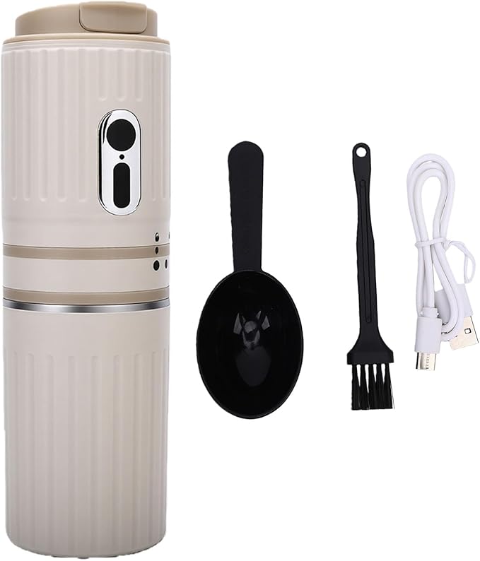 Portable Coffee Maker Innovative Mini Grinder Cup Electric Espresso Coffee Machine One Key Operation Detachable Design Precise Grinding for Travel Hiking Office Home Use