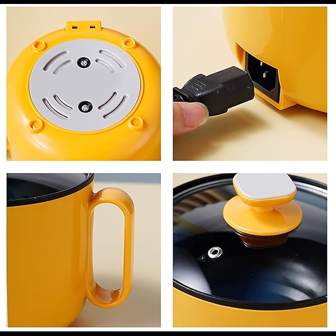 Household Electric Rice Cooker Household All-in-one Rice Cooker/Frying Pan/Wok/Soup Pot Non-Stick Inner Pot For 1-2 People(F)