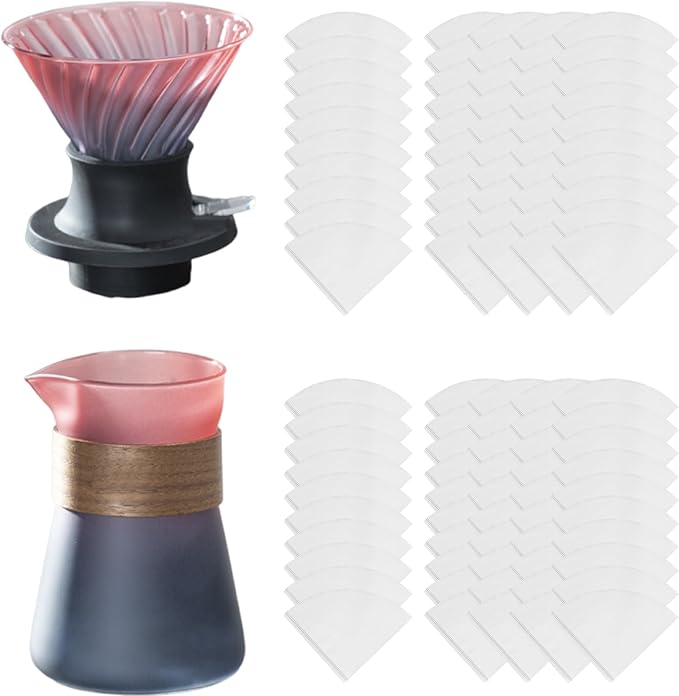 Cold Brew Coffee Maker with Detachable Silicone Base Color Coffee Decoration Set Homes Kitchen Essential