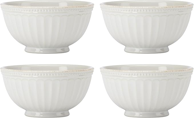 Lenox 899195 French Perle Groove 18-Piece Dinnerware Set Service For 6