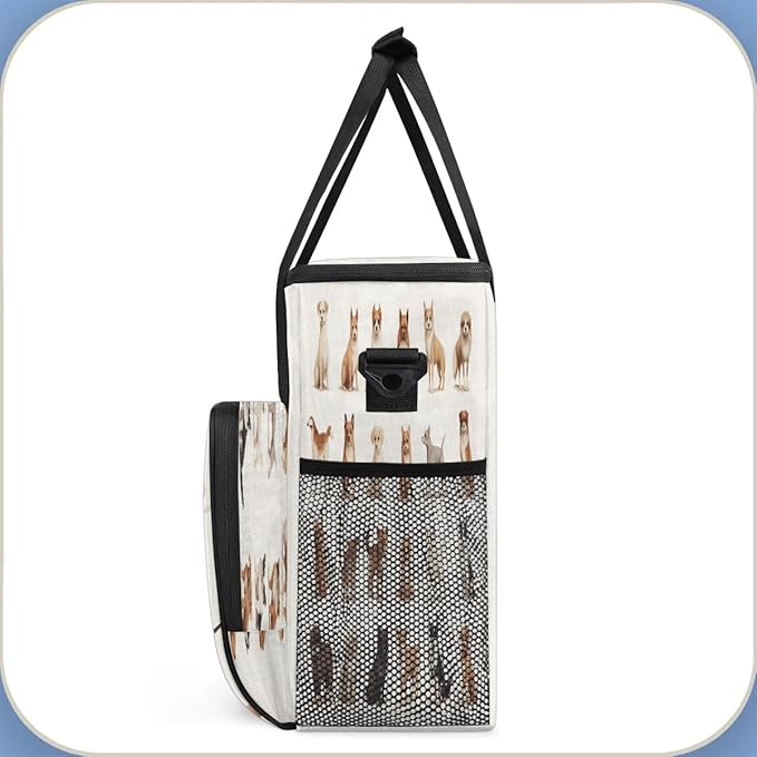 Dog Family Coffee Maker Carrying Bag for Keurig K-Mini or K-Mini Plus Storage Portable Coffee Maker Travel Bag