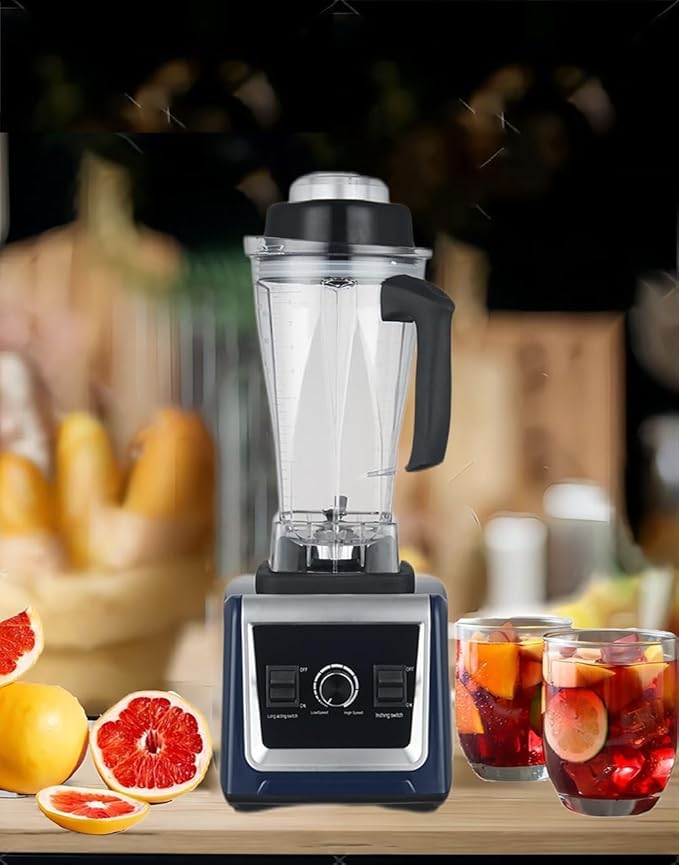 High Speed Blender with 8 Leaf Blade 1200W Professional Countertop Blender for Smoothies Milkshakes Soy Milk Fruits and Vegetables 1.75L Glass Jar Stainless Steel White