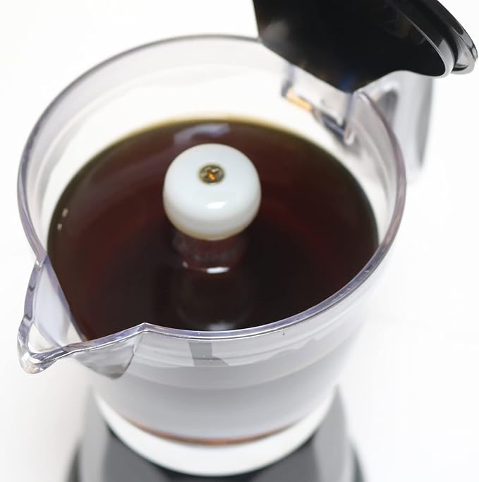 Cuban Coffee Maker 6 or 3cup Electric Espresso Coffee Maker Portable Cafeteras Electricas Modernas Electric Moka Pot with Detachable Base &amp Overheat Protection Coffee Gift for Home Travel