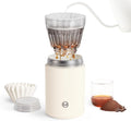 TIMEMORE Portable Coffee Maker Pour-Over Coffee Dripper Travel Coffee Cup Manual Brewer for Home and Outdoors - Ceramic-Coated Stainless Steel Tumbler 10.08 oz Capacity