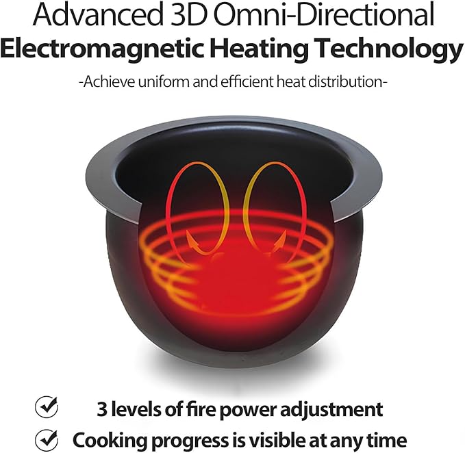 Automatic Cooking Machine 360° Automatic Rotating Fried Rice Machine 2000w 6l Automatic Cooking Pot Three-Speed Pot/Speed Adjustable