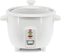 Bene Casa White Rice Cooker 3 Cup (uncooked)/ 6 cup (cooked) Arrocera Blanca Electrica 3 Medidas sin Cocinar 6 Medidas Cocinada.