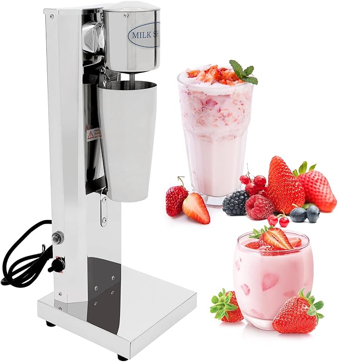 180W Milkshake Maker Drink Malt Mixer Shake Machine Frozen Smoothie Soft Ice Cream Maker Blender Stainless Milk Single Head