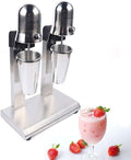 Electric Milkshake Maker 110V 560W Commercial Stainless Steel Drink Mixer Machine Smoothie Malt Blender with 2 Speed Adjustable (560W)
