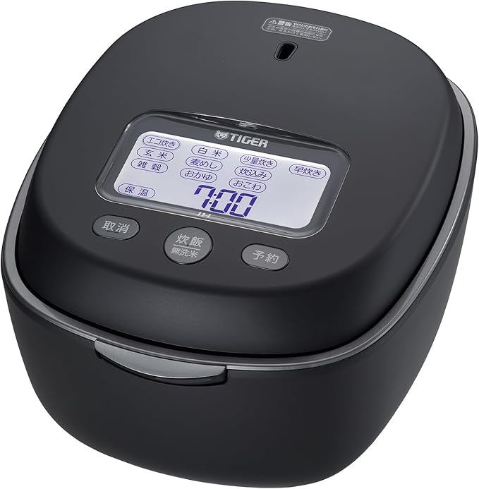 TIGER JPL-H100-KG [Earthen Pot Pressure IH Jar Rice Cooker Freshly Cooked Earthen Pot Foam Fire Cooker 5.5 Cups Graphite Black] 100V