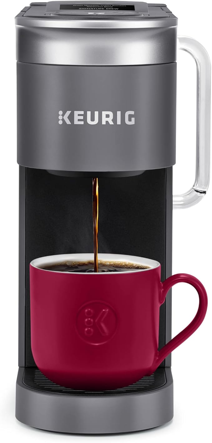 Keurig K-Supreme SMART Single Serve Coffee Maker With Wifi Compatibility 4 Brew Sizes And 66oz Removable Reservoir Compatible with Alexa Gray