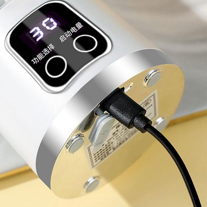Portable Household USB Powered Juicing Machine Digital Display Electric Juicer Cup Powerful Motor Large Capacity Blender Mixer