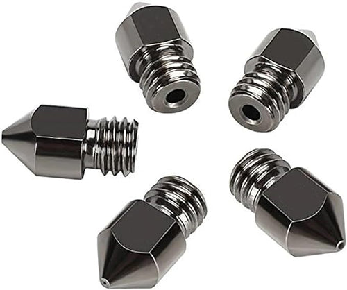 10PCS MK8 Hardened Steel Nozzle M6 Thread 0.2/0.4/0.6/0.8/1.0mm for Creality 3D Printer Parts for CR-8/CR-10/Ender 3/Ender 3S/5/6(MK8-0.2mm)
